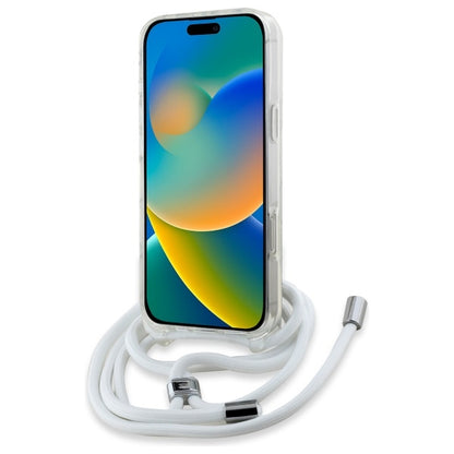 Puzdro MagSafe pre Apple iPhone 16 Pro Max, Karl Lagerfeld, IML Crossbody Karl's Head, Priehľadné