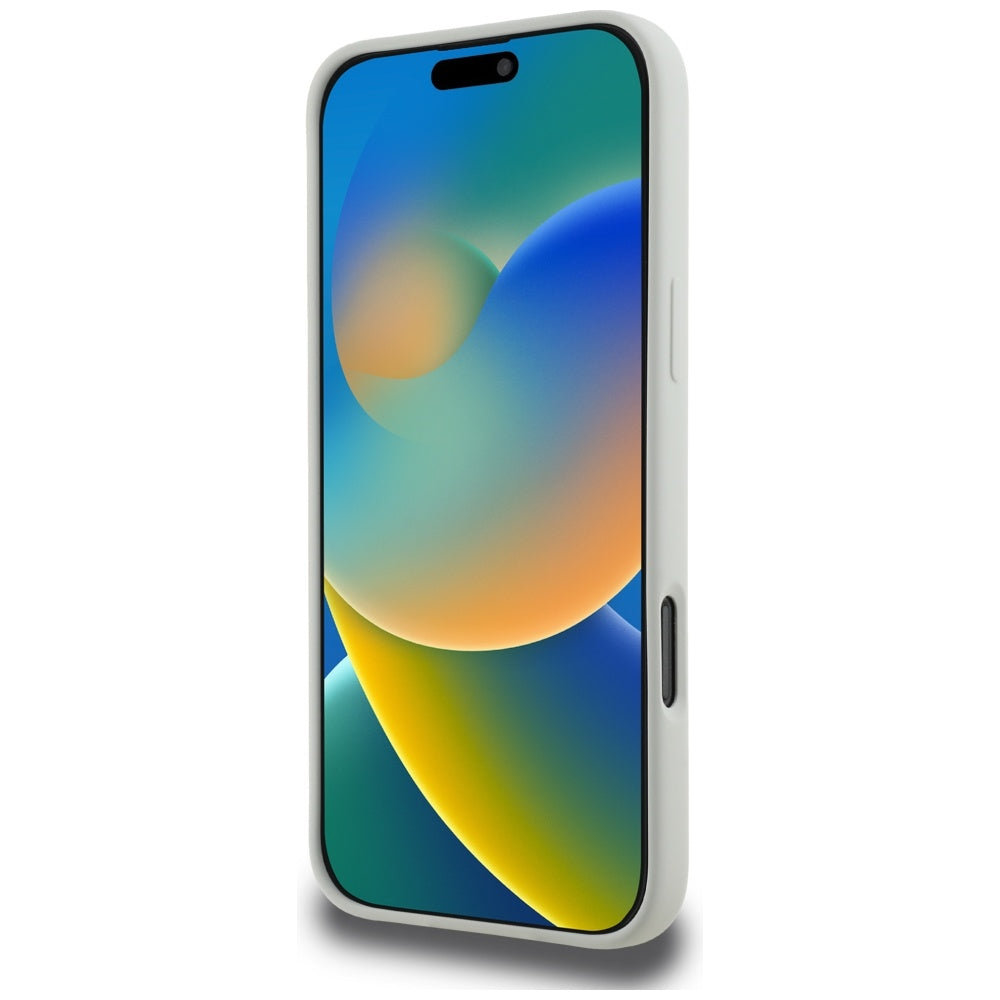 Puzdro MagSafe pre Apple iPhone 16 Pro Max, Karl Lagerfeld, Silikónové hlavy Karla & Choupette, Béžová