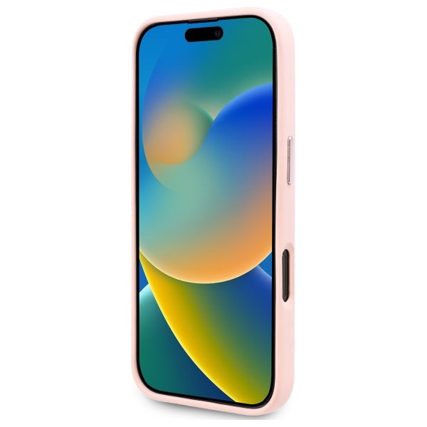 Puzdro MagSafe pre Apple iPhone 16 Pro Max, Karl Lagerfeld, Silicone Shadow Metal Initial, Ružová