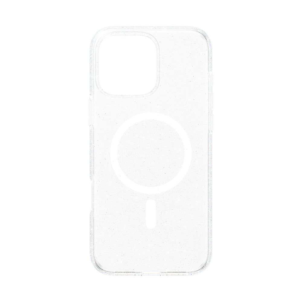 Puzdro MagSafe pre Apple iPhone 16 Pro Max, PanzerGlass, Care Urban Combat Star Lit, Biela Transparentná