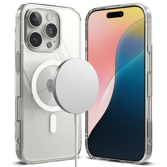 MagSafe puzdro pre Apple iPhone 16 Pro Max, Ringke, Fusion, priehľadné