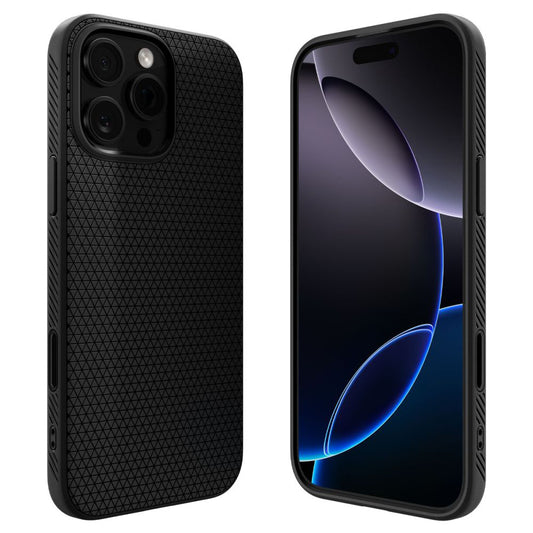 Puzdro MagSafe pre Apple iPhone 16 Pro Max, Spigen, Liquid Air T, Matná Čierna