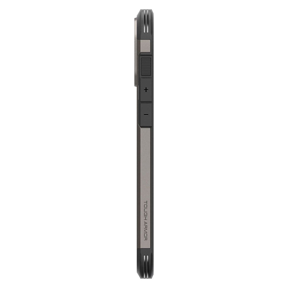 Puzdro MagSafe pre Apple iPhone 16 Pro Max, Spigen, Tough Armor, Sivé ACS08012