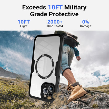 MagSafe puzdro pre Apple iPhone 16 Pro Max, Techsuit, ColorVerse 360, Čierna