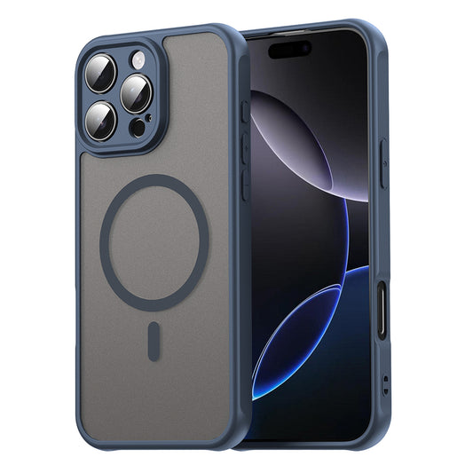 MagSafe puzdro pre Apple iPhone 16 Pro Max, Techsuit, HaloFrost II, námornícka modrá