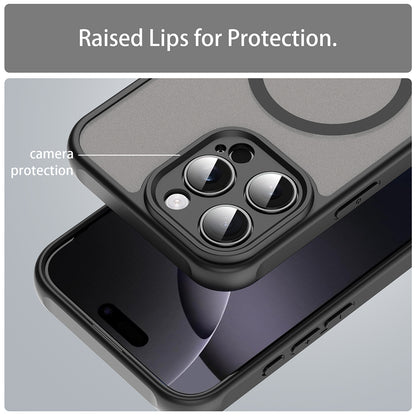 MagSafe puzdro pre Apple iPhone 16 Pro Max, Techsuit, HaloFrost II, čierne