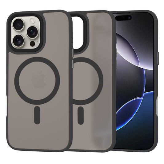 Puzdro MagSafe pre Apple iPhone 16 Pro Max, Techsuit, HaloFrost, Čierne