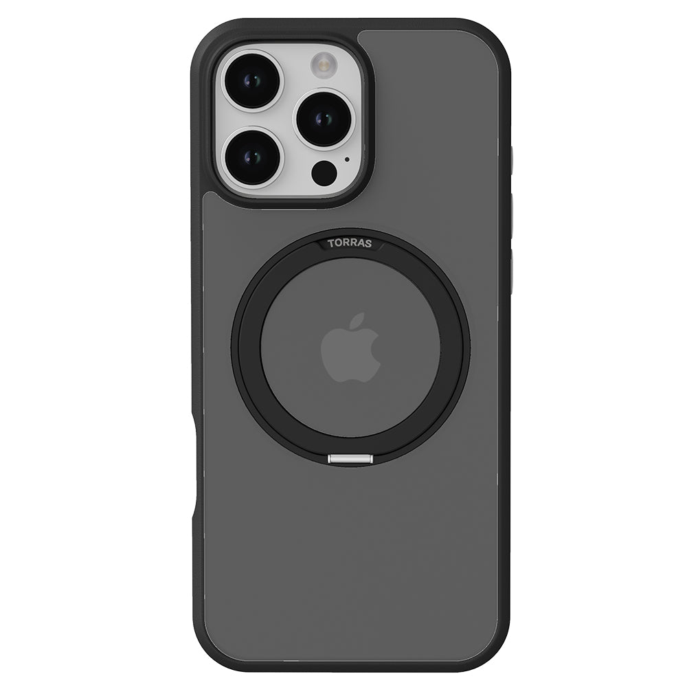 Puzdro MagSafe pre Apple iPhone 16 Pro Max, Torras, Ostand Pro, Čierne