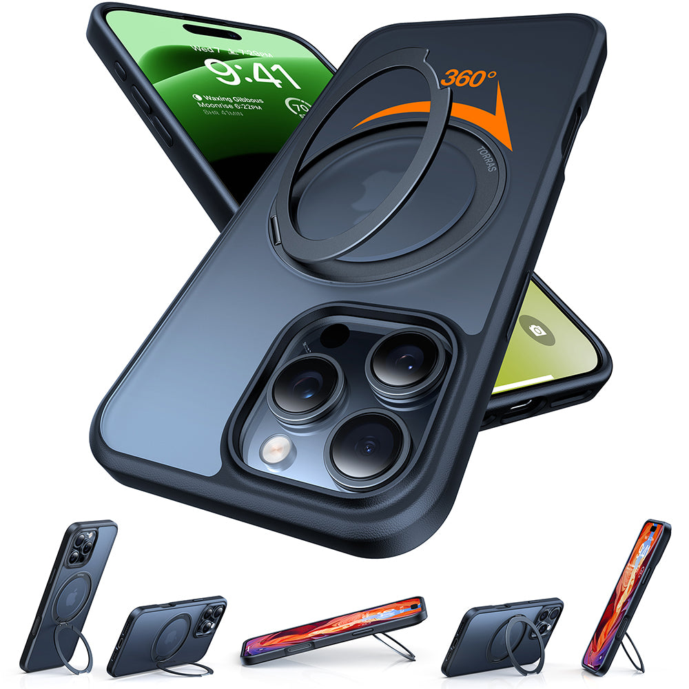 Puzdro MagSafe pre Apple iPhone 16 Pro Max, Torras, Ostand Pro, Čierne