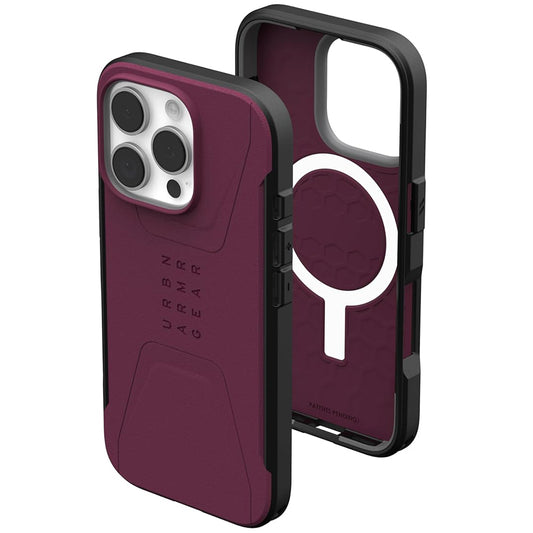 MagSafe puzdro pre Apple iPhone 16 Pro Max, Urban Armor Gear, Civilian, vínové