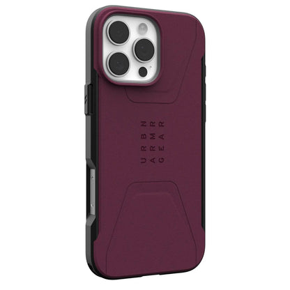 MagSafe puzdro pre Apple iPhone 16 Pro Max, Urban Armor Gear, Civilian, vínové