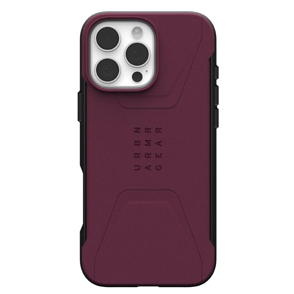 MagSafe puzdro pre Apple iPhone 16 Pro Max, Urban Armor Gear, Civilian, vínové