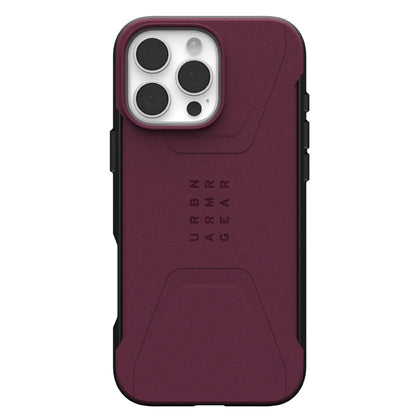 MagSafe puzdro pre Apple iPhone 16 Pro Max, Urban Armor Gear, Civilian, vínové
