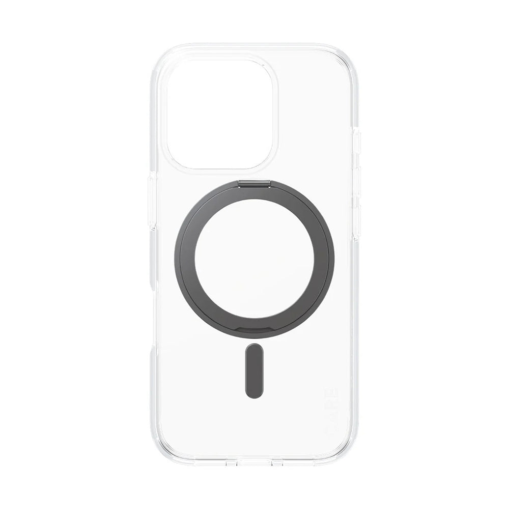 Puzdro MagSafe pre Apple iPhone 16 Pro, PanzerGlass, Care Feature Kickstand, Čierne Transparentné
