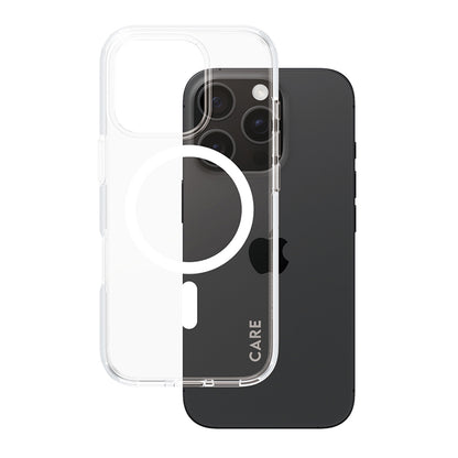 Puzdro MagSafe pre Apple iPhone 16 Pro, PanzerGlass, Care Urban Combat, Biela Transparentná