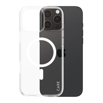 Puzdro MagSafe pre Apple iPhone 16 Pro, PanzerGlass, Care Urban Combat, Biela Transparentná
