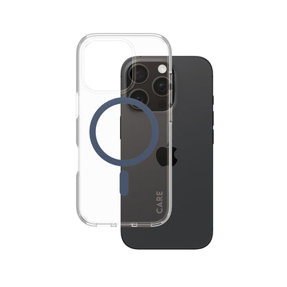 Puzdro MagSafe pre Apple iPhone 16 Pro, PanzerGlass, Care Urban Combat, Modrá Transparentnosť
