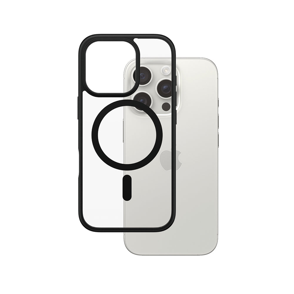 Puzdro MagSafe pre Apple iPhone 16 Pro, PanzerGlass, Frame, Číra Čierna