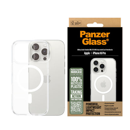 Puzdro MagSafe pre Apple iPhone 16 Pro, PanzerGlass, HardCase, Biela Transparentná