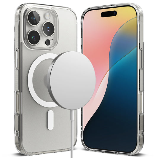 MagSafe puzdro pre Apple iPhone 16 Pro, Ringke, Fusion, Matne priehľadné