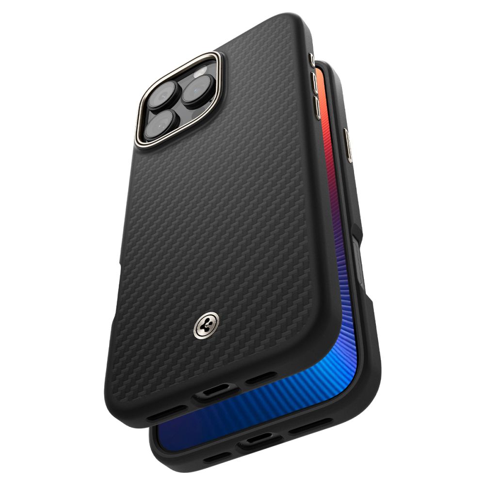 Puzdro MagSafe pre Apple iPhone 16 Pro, Spigen, Enzo Aramid, Čierne