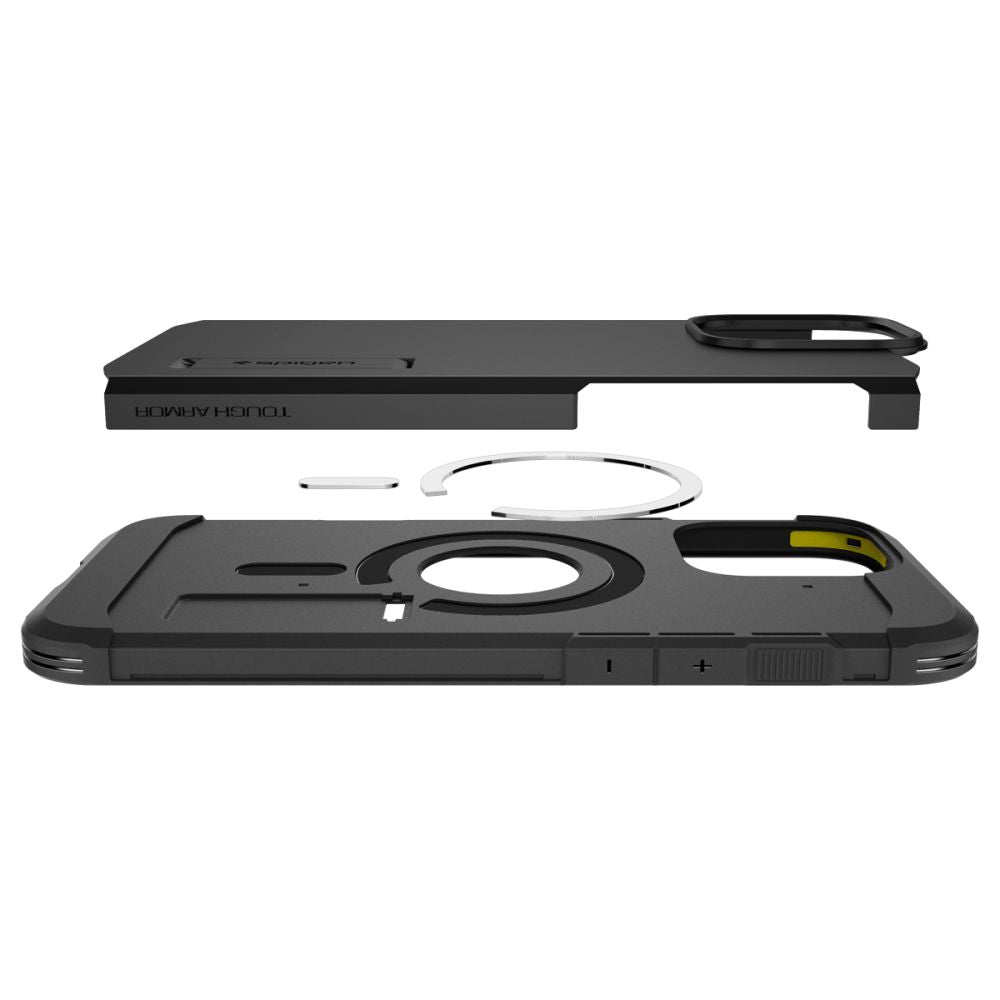MagSafe puzdro pre Apple iPhone 16 Pro, Spigen, Tough Armor, čierne ACS08146