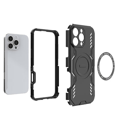 MagSafe puzdro pre Apple iPhone 16 Pro, Techsuit, ArmorMag, čierne