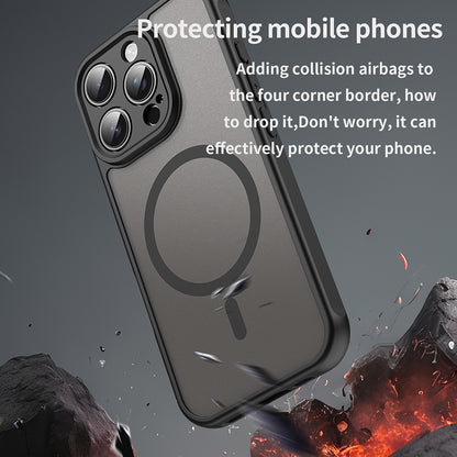 MagSafe puzdro pre Apple iPhone 16 Pro, Techsuit, HaloFrost II, čierne