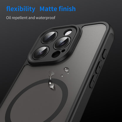 MagSafe puzdro pre Apple iPhone 16 Pro, Techsuit, HaloFrost II, čierne