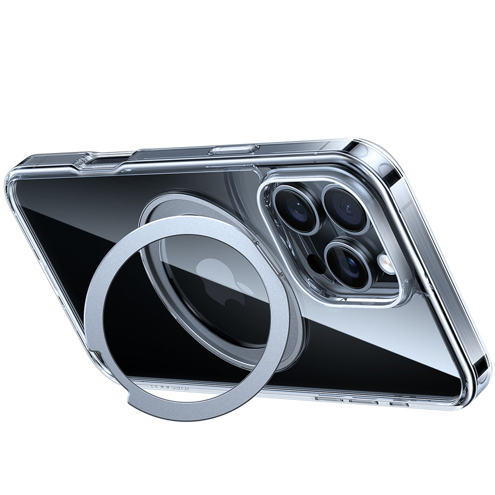 Puzdro MagSafe pre Apple iPhone 16 Pro, Torras, Ostand Pro, Transparent