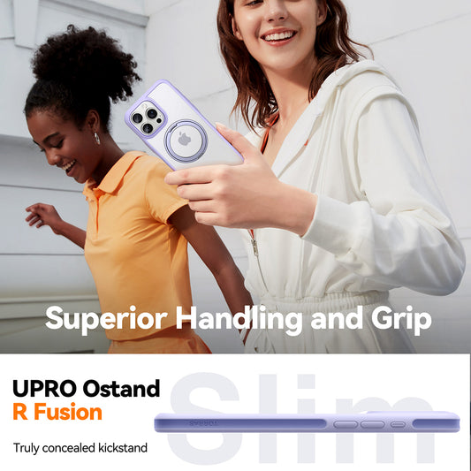 Puzdro MagSafe pre Apple iPhone 16 Pro, Torras, Ostand R Fusion, Čierne
