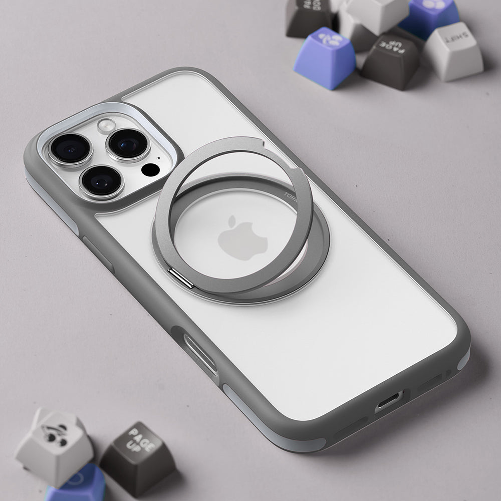 Puzdro MagSafe pre Apple iPhone 16 Pro, Torras, Ostand R Fusion, Čierne
