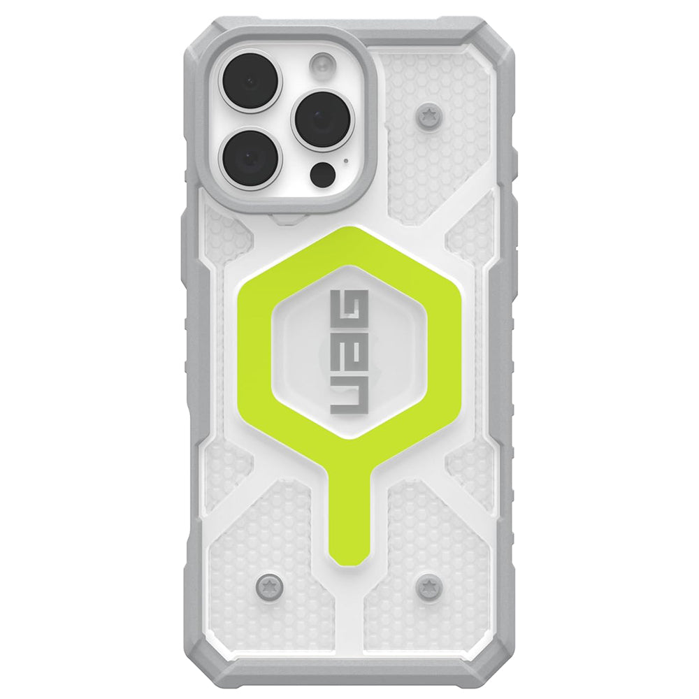 MagSafe puzdro pre Apple iPhone 16 Pro, Urban Armor Gear, Pathfinder Clear s šnúrkou, zelené