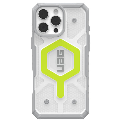 MagSafe puzdro pre Apple iPhone 16 Pro, Urban Armor Gear, Pathfinder Clear s šnúrkou, zelené