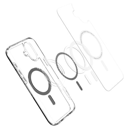 Puzdro MagSafe pre Apple iPhone 16, Spigen, Ultra Hybrid, Čierne ACS08206