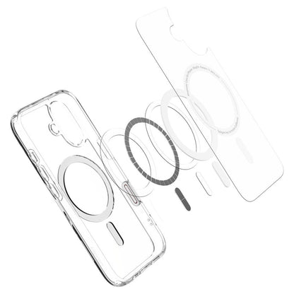 Puzdro MagSafe pre Apple iPhone 16, Spigen, Ultra Hybrid T, Biela ACS09073