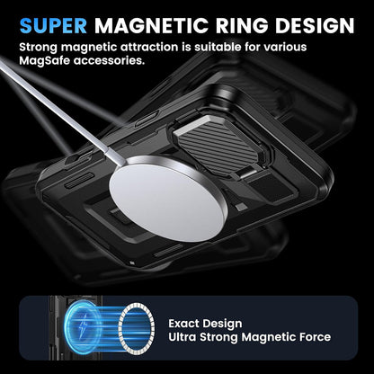 MagSafe puzdro pre Apple iPhone 16, Techsuit, CamVault, čierne
