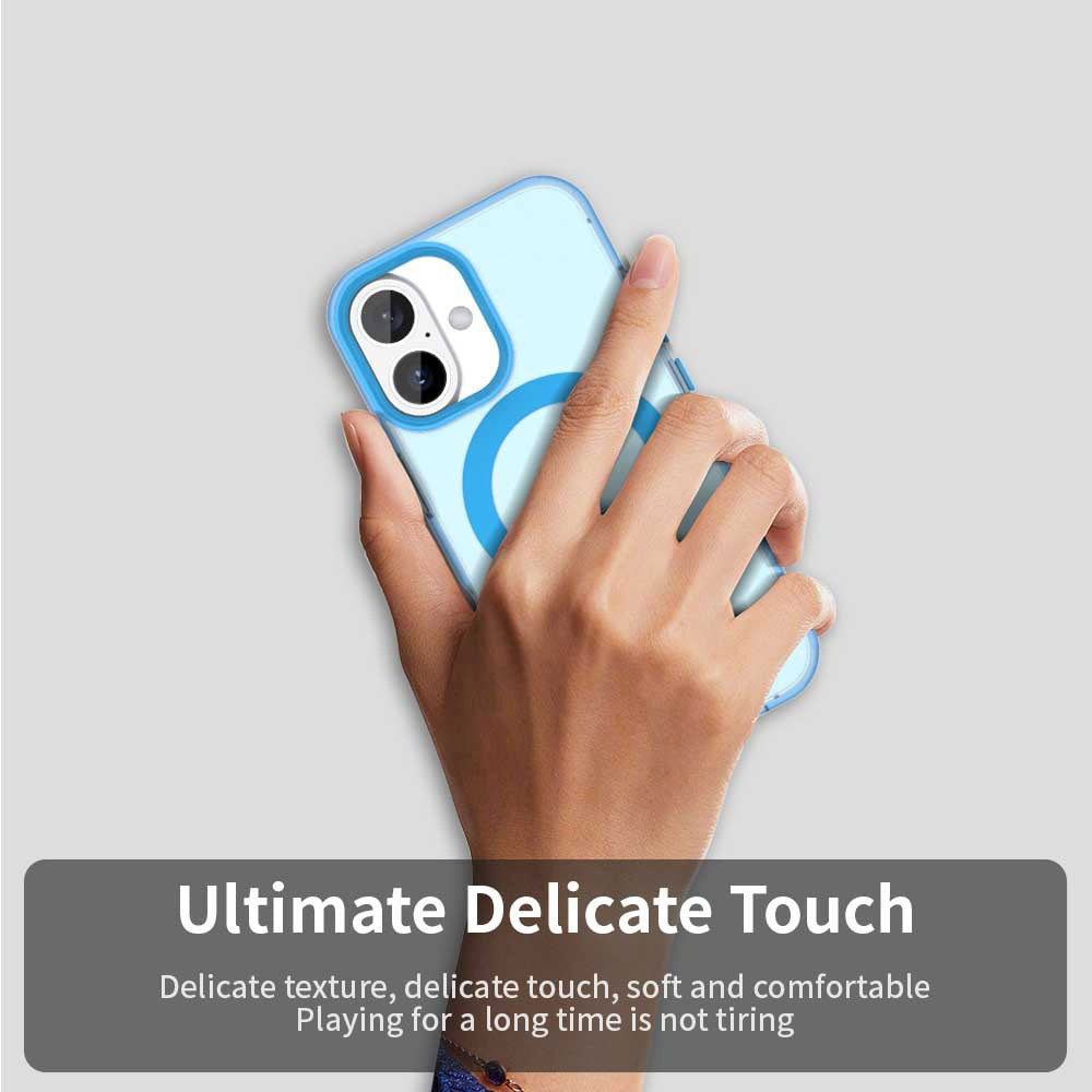 MagSafe puzdro pre Apple iPhone 16, Techsuit, CandyCase, modré