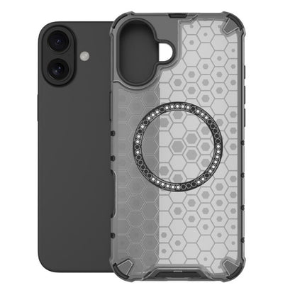 MagSafe puzdro pre Apple iPhone 16, Techsuit, HoneyComb Shield, biele