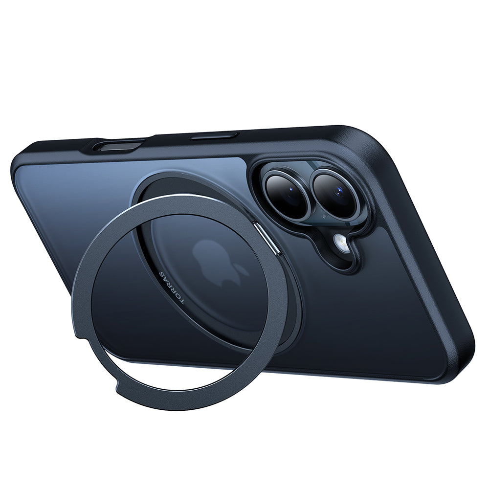 Puzdro MagSafe pre Apple iPhone 16, Torras, Ostand Pro, Čierne