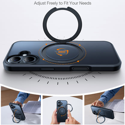 Puzdro MagSafe pre Apple iPhone 16, Torras, Ostand Pro, Čierne