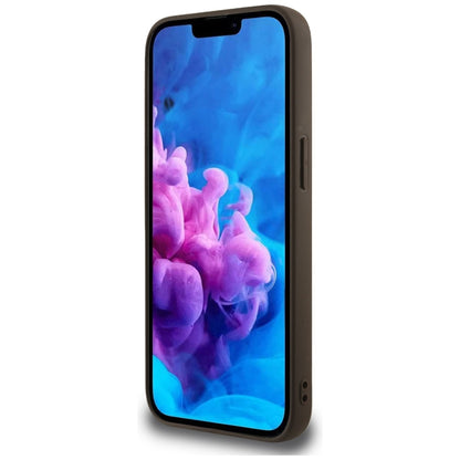 Puzdro MagSafe pre Apple iPhone 16e, Guess, 4G Flowers Print, Hnedá