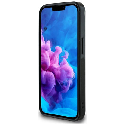 Puzdro MagSafe pre Apple iPhone 16e, Guess, IML Glitter 4G Circle Triangle, Čierne