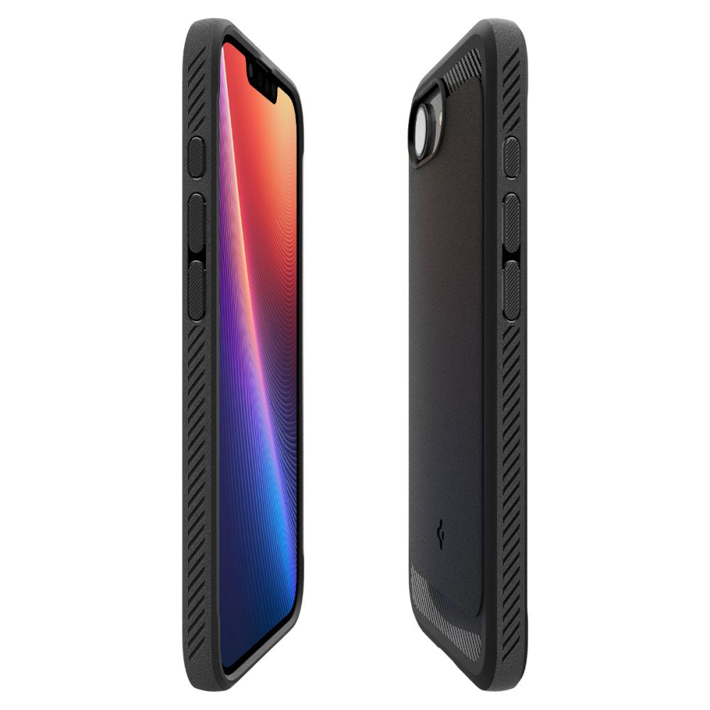Puzdro MagSafe pre Apple iPhone 17e / 16e, Spigen, Rugged Armor, Matná Čierna