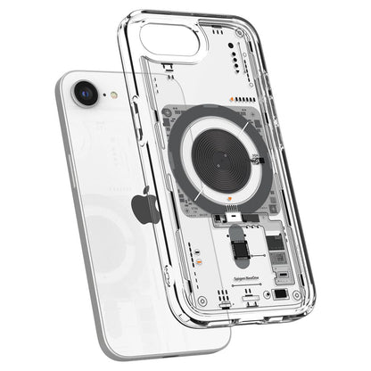 Puzdro MagSafe pre Apple iPhone 17e / 16e, Spigen, Ultra Hybrid Neo One, Priehľadné