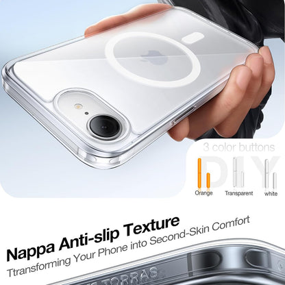 Puzdro MagSafe pre Apple iPhone 17e / 16e, Torras, Guardian, Priehľadné