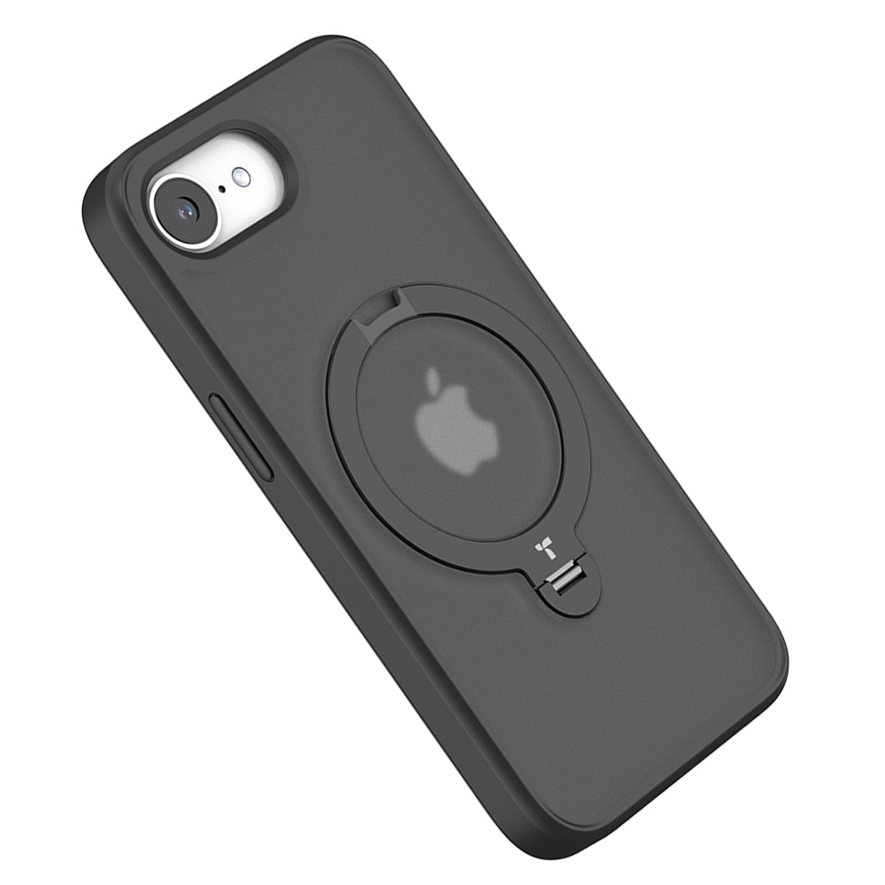 MagSafe Case for Apple iPhone 17e / 16e, Torras, Ostand Spin, Black