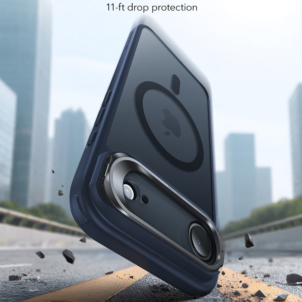 Puzdro MagSafe pre Apple iPhone 17 Air, ESR, Classic Hybrid Kickstand, Saténová Modrá