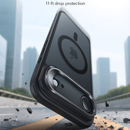 Puzdro MagSafe pre Apple iPhone 17 Air, ESR, Classic Hybrid Kickstand, Saténová čierna