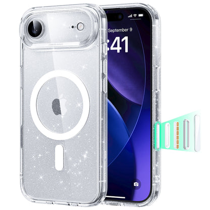 Puzdro MagSafe pre Apple iPhone 17 Air, ESR, Classic Hybrid Shimmer, Transparentné
